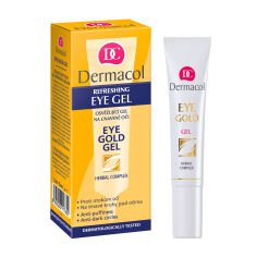 Акція на Гель для шкіри навколо очей Dermacol Eye Gold Gel проти набряків і темних кіл під очима, 15 мл від Eva
