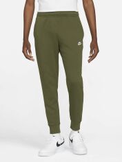 Акція на Спортивні штани чоловічі Nike Club Jogger BV2671-327 M Rough Green/Rough Green/White від Rozetka