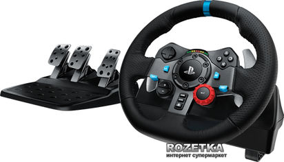Акція на Проводной руль Logitech G29 Driving Force PC/PS3/PS4/PS5 Black (941-000112) від Rozetka UA