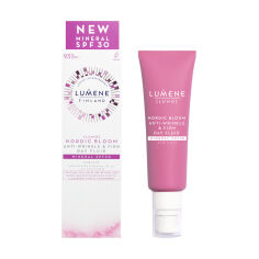 Акція на Денний флюїд для обличчя Lumene Lumo Nordic Bloom Anti-Wrinkle & Firm Day Fluid Mineral SPF 30 проти зморщок, 50 мл від Eva