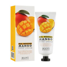 Акция на Крем для рук Jigott Real Moisture Mango Hand Cream з екстрактом манго, 100 мл от Eva