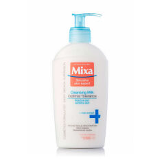 Акція на Молочко для зняття макіяжу Mixa Sensitive Skin Expert Optimal Tolerance Cleansing Milk для чутливої шкіри, 200 мл від Eva