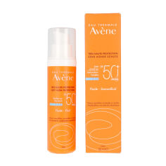 Акция на Сонцезахисний флюїд для обличчя Avene Eau Thermale Sun Care Fluid SPF 50, 50 мл от Eva