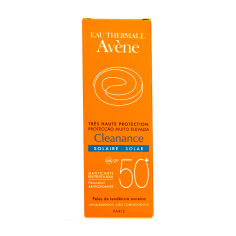 Акція на Сонцезахисний крем для обличчя Avene Solaires Cleanance Sunscreen SPF 50+ для жирної шкіри, 50 мл від Eva