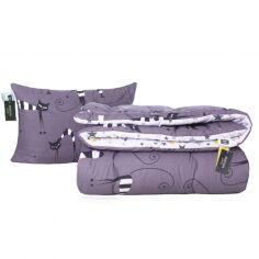 Акція на Набір антиалергенний MirSon Eco-Soft Зима №3026 Color Fun Line Whales (ковдра + подушка середня) 155x215+50x70 від Rozetka