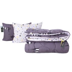 Акція на Набір антиалергенний MirSon Tencel Зима №3069 Color Fun Line Whales (ковдра + 2 подушки середні) 155x215+2x50x70 від Rozetka