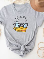 Акция на Футболка жіноча Love&Live Donald Duck-2 LLP02316 XL Сiра от Rozetka