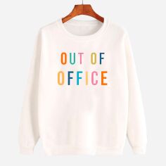 Акция на Світшот жіночий Love&Live Out of office LLP02248 S Білий з принтом от Rozetka