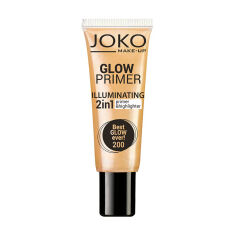 Акция на Праймер-хайлайтер для обличчя Joko Glow Primer Illuminating 2 in 1 Primer & Highlighter 200 Best Glow Ever, 25 мл от Eva