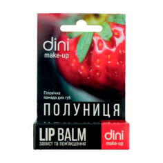 Акція на Гігієнічна помада для губ Dini Lip Balm Полуниця, 4.5 г від Eva