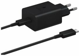 Акция на Samsung USB-C Wall Charger with Cable USB-C 45W Black (EP-T4510XBEGRU) от Y.UA