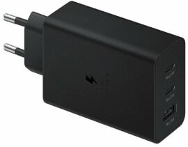 Акція на Samsung Wall Charger USB+2xUSB-C Trio 65W+15W+25W Black (EP-T6530NBEGRU) від Y.UA