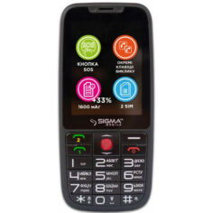 Акція на Уцінка - Мобильный телефон Sigma Comfort 50 Elegance3 Dual Sim Black від Comfy UA
