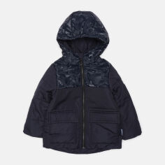 Акція на Дитяча демісезонна куртка для хлопчика Одягайко 22803 110 см Темно-синя мілітарі від Rozetka