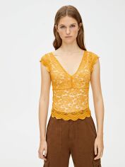 Акция на Блузка жіноча Pull & Bear 09243376305 L Теракотова от Rozetka