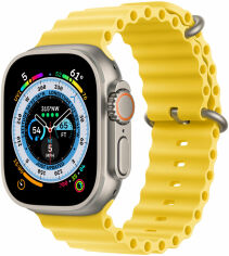 Акція на Apple Watch Ultra Gps + Cellular 49mm Titanium Case with Yellow Ocean Band (MNHG3/MNH93) від Y.UA