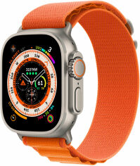 Акция на Apple Watch Ultra Gps + Cellular 49mm Titanium Case with Orange Alpine Loop - Small (MNHA3/MNHH3) от Y.UA