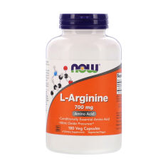 Акція на Харчова добавка амінокислота в капсулах Now Foods L-Arginine L-Аргінін 700 мг, 180 шт від Eva