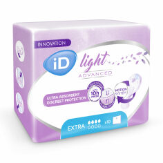 Акція на Урологічні прокладки ID Light Advanced Extra, 10 шт від Eva