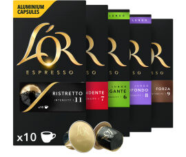 Акція на Набір кавових капсул L'OR Collection сумісні з Nespresso 100% Арабіка 50 шт. від Rozetka