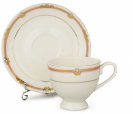 Акция на Набір чашок Lefard Королівський для чаю з блюдцями 12 пр. (440-040-1) от Y.UA