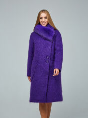 Акція на Пальто зимове жіноче Favoritti П-1228н/м 48 Темно-фіолетове від Rozetka