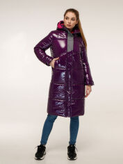 Акция на Куртка зимова довга жіноча Favoritti ПВ-1262 46 Пурпурна от Rozetka