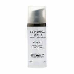 Акція на Зволожувальний крем для обличчя Radiant Radiance & Anti-Ageing Protection 24HR Cream SPF 15 для всіх типів шкіри, 50 мл від Eva
