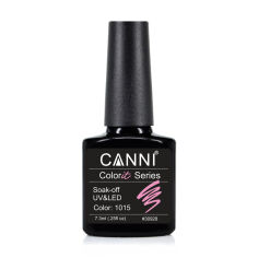 Акція на Гель-лак для нігтів Canni Gel Color System Soak-off UV&LED Gel Polish 1015 Рожевий Барбі, 7.3 мл від Eva