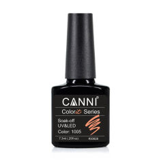 Акція на Гель-лак для нігтів Canni Gel Color System Soak-off UV&LED Gel Polish 1005 Літній кораловий, 7.3 мл від Eva