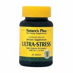 Акція на Дієтична добавка в таблетках NaturesPlus Ultra Stress Комплекс при подолання стресу з залізом, 30 шт від Eva