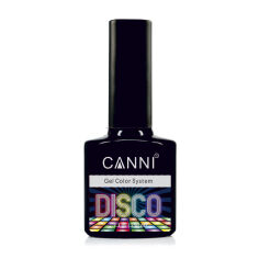 Акція на Світловідбивний гель-лак для нігтів Canni Disco 3D Flash 551 бежево-рожевий золотий, 7.3 мл від Eva