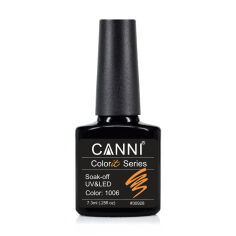 Акція на Гель-лак для нігтів Canni Gel Color System Soak-off UV&LED Gel Polish 1006 Мандариновий, 7.3 мл від Eva