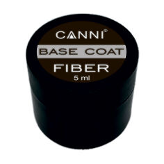 Акция на Базове покриття для гель-лаку Canni Fiber Base з армуючими волокнами, 5 мл от Eva