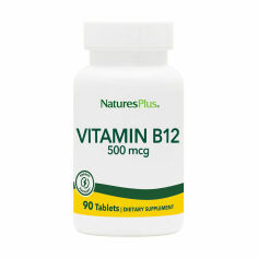 Акція на Дієтична добавка вітаміни в таблетках NaturesPlus Вітамін B-12 (Метилкобаламін) 500 мкг, 90 шт від Eva