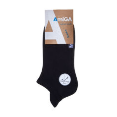 Акція на Шкарпетки жіночі AmiGА з махровою стопою, чорні, розмір 23-25 від Eva