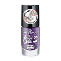 Акция на Лак для нігтів Essence Glitter On Glitter Off Peel Off Nail Polish 04 Spotlight Оn!, 8 мл от Eva
