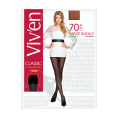 Акция на Колготки жіночі Viv’en petty Classic з шортиками, 70 DEN, чорні, розмір 5 от Eva
