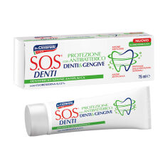 Акція на Зубна паста Pasta Del Capitano SOS Denti Protection With Chlorhexidine Антибактериальна з хлоргексидином, 75 мл від Eva