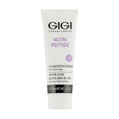 Акція на Крем із 10% гліколевою кислотою Gigi Nutri-Peptide 10% Glycolic Cream для всіх типів шкіри обличчя, 50 мл від Eva