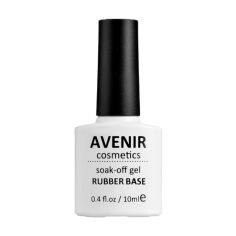 Акція на Каучукове базове покриття Avenir Cosmetics Soak-Off Rubber Base, 10 мл від Eva