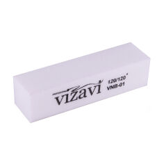Акція на Баф для нігтів Vizavi Professional VNB-01 120/120 гритів, білий від Eva