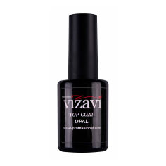 Акція на Топ для гель-лаку Vizavi Professional Top Coat Opal без липкого шару VTC-15, 12 мл від Eva