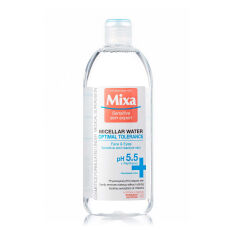 Акція на Міцелярна вода для обличчя Mixa Sensitive Skin Expert Optimal Tolerance Micellar Water pH 7.2, 400 мл від Eva