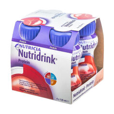 Акція на Спеціальне ентеральне харчування Nutricia Nutridrink Protein зі смаком лісових ягід, з 6 років, 4*125 мл від Eva