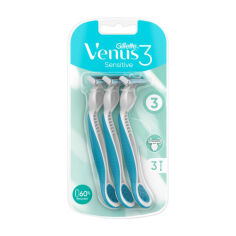 Акція на Одноразові бритви Gillette Venus 3 Sensitive жіночі, 3 шт від Eva