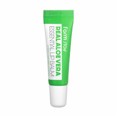 Акція на Бальзам для губ FarmStay Real Aloe Vera Essential Lip Balm із соком алое, 10 мл від Eva