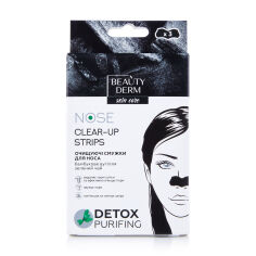 Акция на Очищувальні смужки для носа BEAUTYDERM Clear-Up Strips з бамбуковим вугіллям, зелений чай, 3 шт от Eva