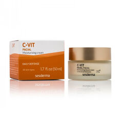 Акция на Зволожувальний крем для обличчя Sesderma C-Vit Moisturizing Facial Cream для всіх типів шкіри, 50 мл от Eva