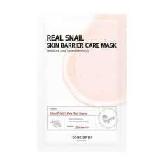 Акція на Тканинна маска для обличчя Some By Mi Real Snail Skin Barrier Care Mask з муцином равлика, 20 г від Eva